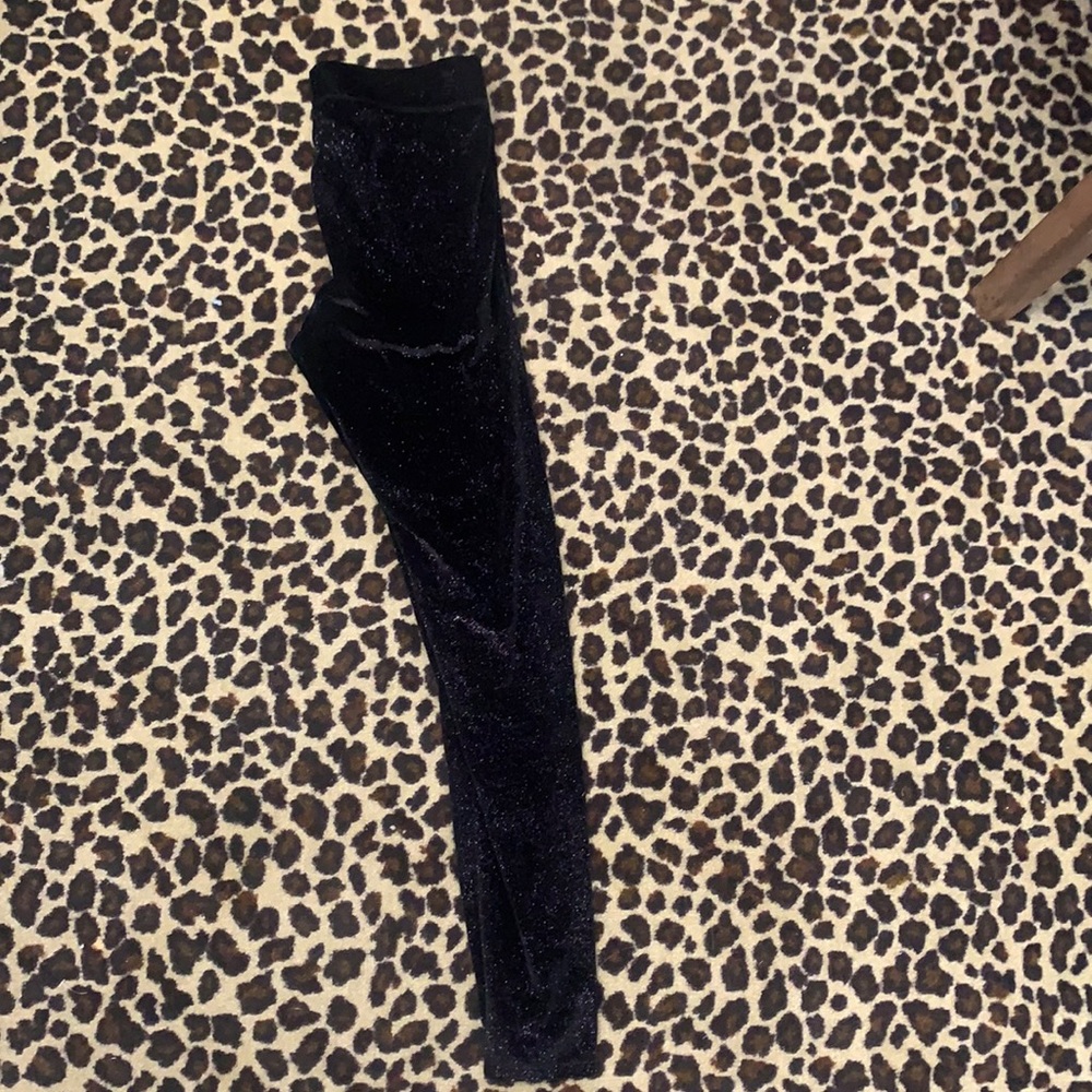PINK Velvet Glitter Leggings